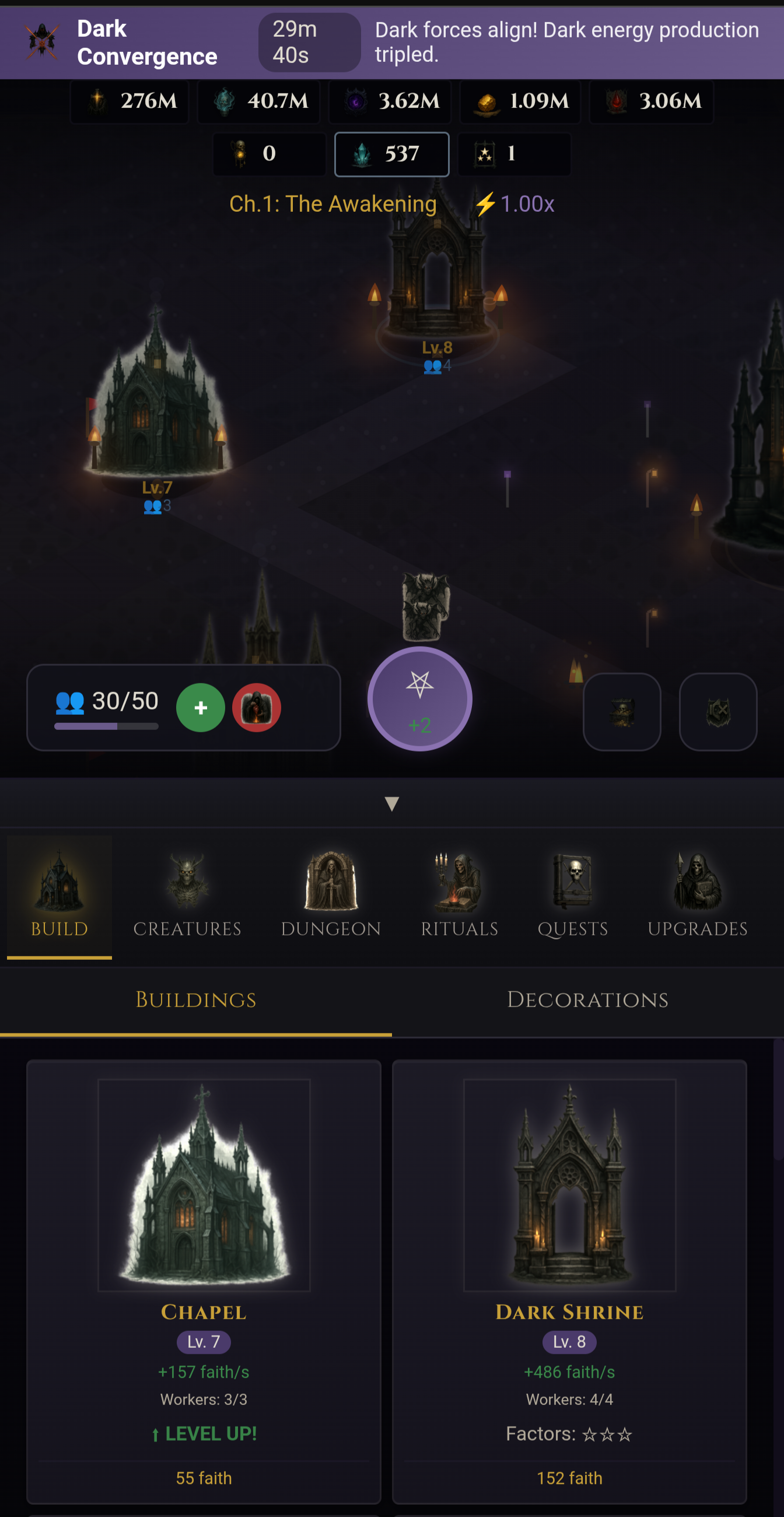 Cult Empire idle game