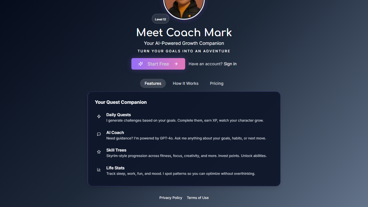 Coach Mark — AI growth companion