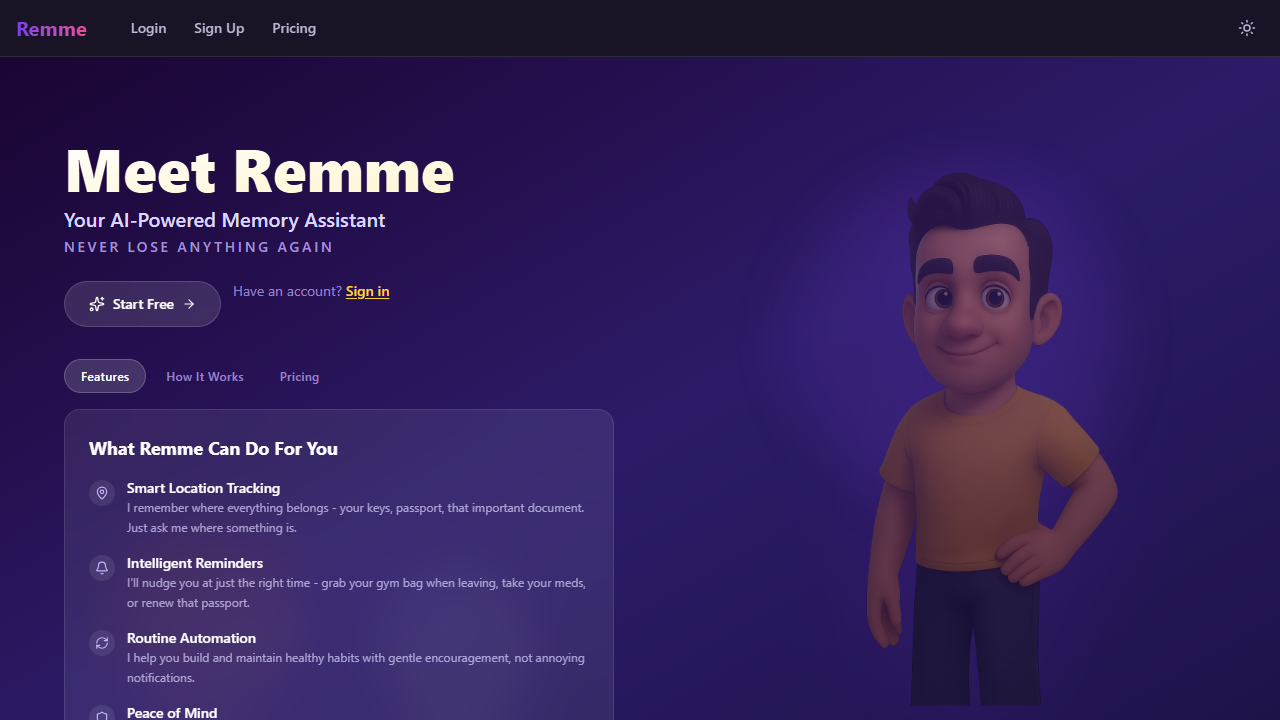 Remme — location-aware memory assistant